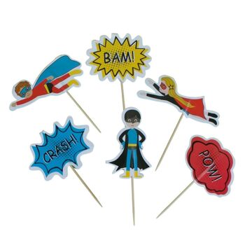 Superheroes Toppers (Set of 12) 1