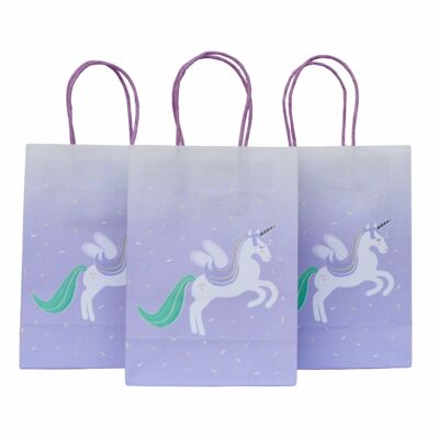 Sacchettini per feste con unicorno dolce (set di 8)