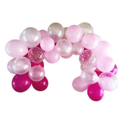Pink Blend & Stars Balloon Girlande Kit