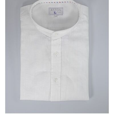 Camicia di lino bianca Curtis