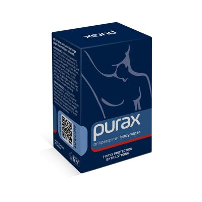 PURAX Antiperspirant Body Wipes 10 Stück