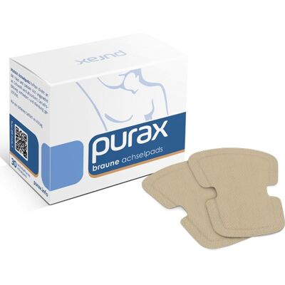 PURAX Underarm Pads - 30 Stück - brown