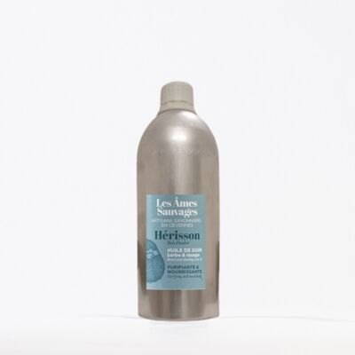 Hérisson Bio-Bart- und Rasieröl – Großpackung/Barbershop-Format – 2 x 500 ml