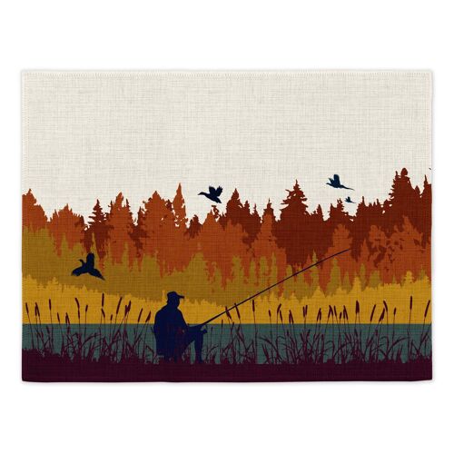 Autumn Coarse Fishing Placemats (Set of Four)