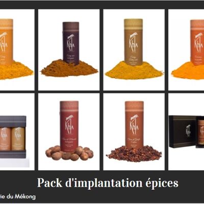 Pack d'implantation épices en tube