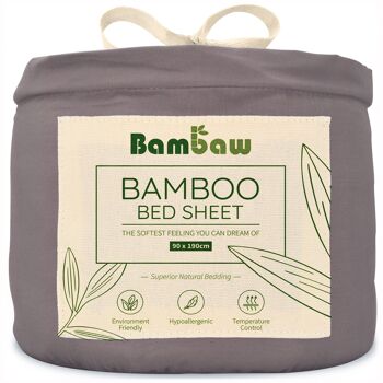 BAMBOO FITTED SHEET | 90x190 | 8 COLORS 4
