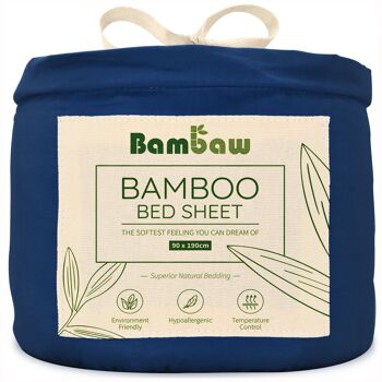 BAMBOO FITTED SHEET | 90x190 | 8 COLORS 6