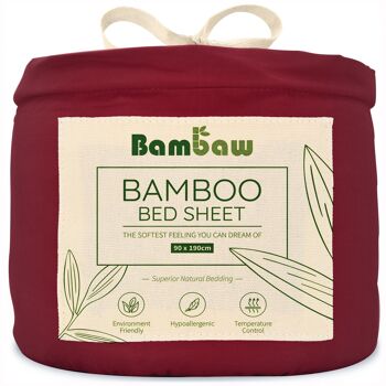 BAMBOO FITTED SHEET | 90x190 | 8 COLORS 9