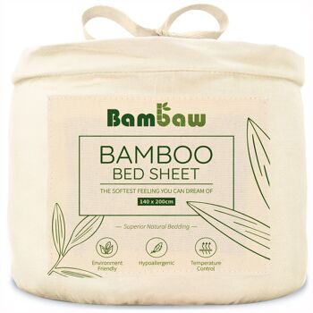 BAMBOO FITTED SHEET | 140x200 | 8 COLORS 10
