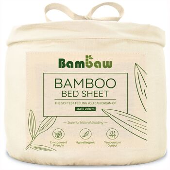 BAMBOO FITTED SHEET | 160x200 | 8 COLORS 10