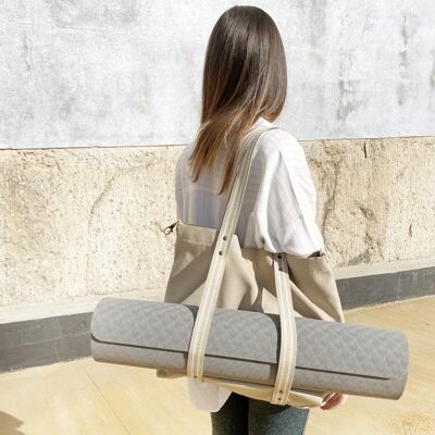 Bolsa Aveiro Para Yoga Mat , Toalla o Sombrilla - BEIGE