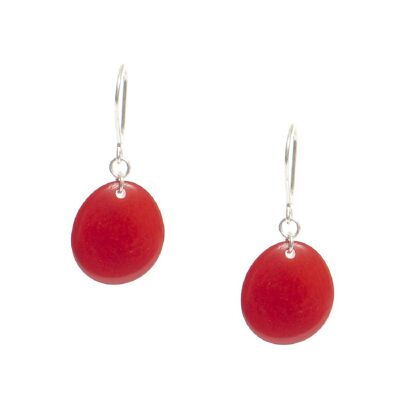 Boucles d'oreilles NALI rouge