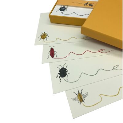 Juego de tarjetas de notas para niños Buggy Scribble