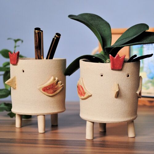 Chicken Plant Pot With Legs