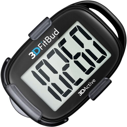 3DFitBud Simple Step Counter - Black