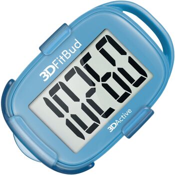 Compteur de pas simple 3DFitBud - Bleu 1