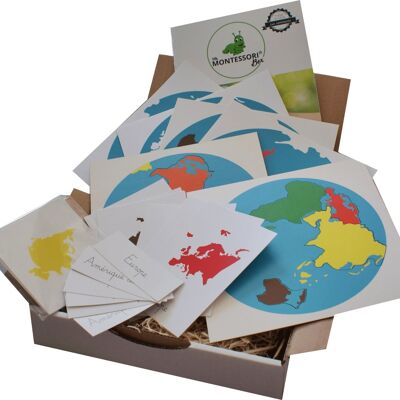 MaMontessoriBox Puzzle planisphere continents