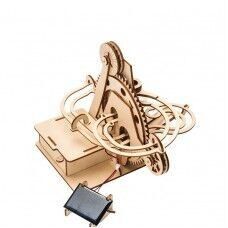 Building kit Marble track Rollercoaster Hybrid on solar energy or battery wood