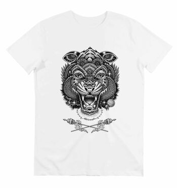 T-shirt Cosmic Tiger - Dessin tatouage tête de tigre 1
