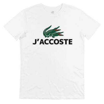 T-shirt J'accoste - Parodia del logo Lacoste