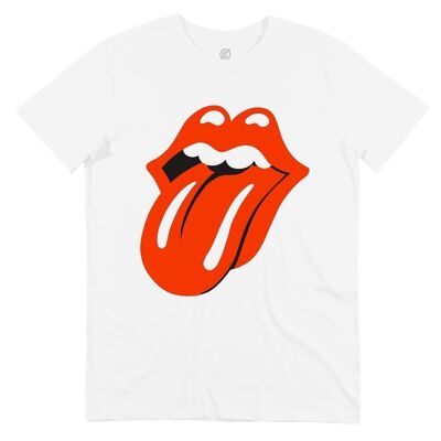 Camiseta de los Rolling Stones - Logotipo de idioma de la banda de música