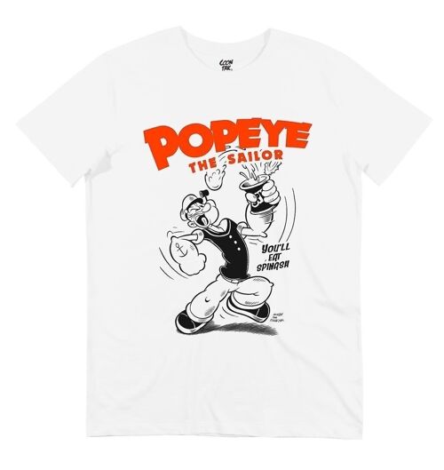 T-shirt Popeye The Sailor - Tshier Thème Dessin Animé Popeye