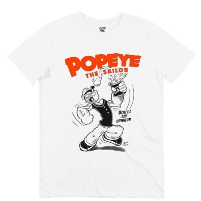Popeye das Seemann-T-Shirt - Popeye-Karikatur-Thema Tshier