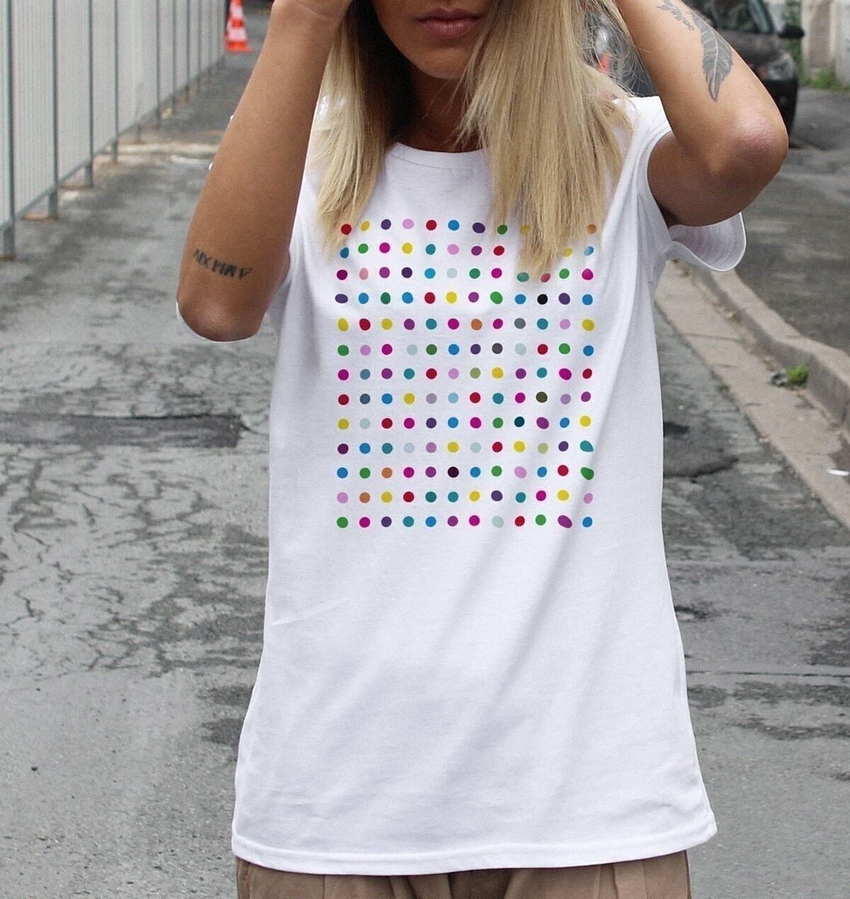 T-shirt Dots Paint - Maglietta grafica e pop