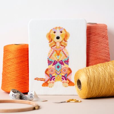 Mandala Dog Cross Stitch Kit , 135g