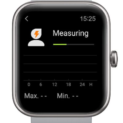 SW029D - Smarty2.0 Connected Watch - ALEXA - Silikonarmband - Chrono, Foto, Herzfrequenz, Blutdruck, Kurslayout