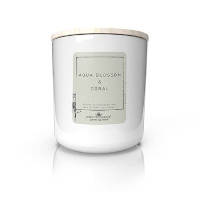 Aqua Blossom and Coral Soy Candle
