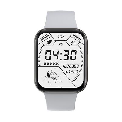 SW033B - Smarty2.0 Connected Watch - Silikonarmband - Chrono, Foto, Herzfrequenz, Blutdruck, Kurslayout