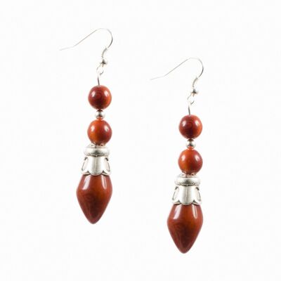 Boucles d'oreille CANDELA Terracotta