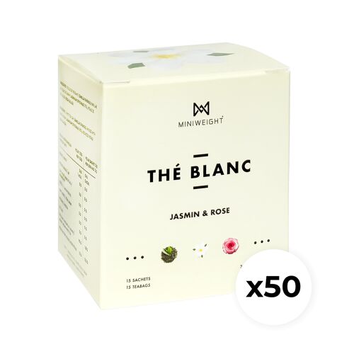 Thé Blanc Drainant _ Jasmin & Rose x50