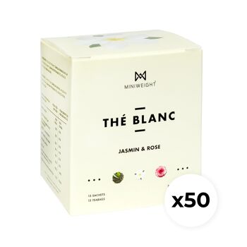 Thé Blanc Drainant _ Jasmin & Rose x50 1
