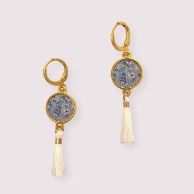 Boucles d'oreilles jardin printanier