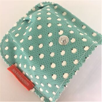100% recycled: Pouch / soap case (or solid products) in waterproof tarpaulin and fabric_ Patterns 2