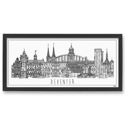 Póster Skyline Deventer 50 x 23