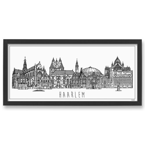 Poster Skyline Haarlem 50 x 23