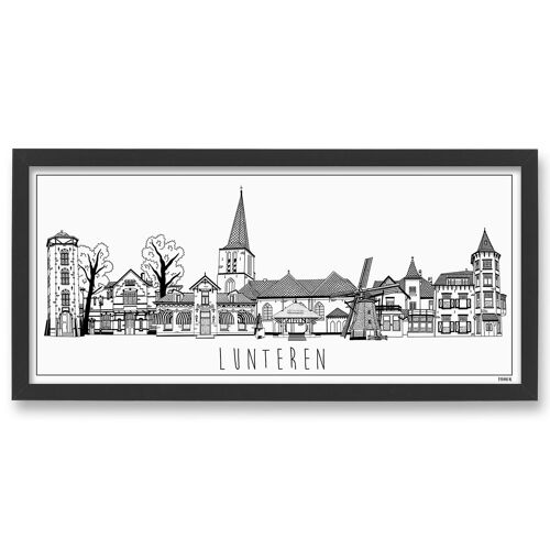 Poster Skyline Lunteren 50 x 23