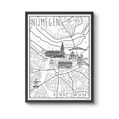Poster Nijmegen30 x 40