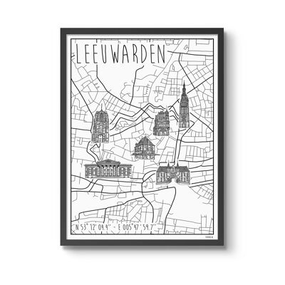 Affiche Leeuwarden30 x 40