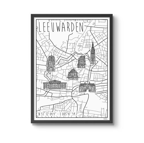 Poster Leeuwarden50 x 70