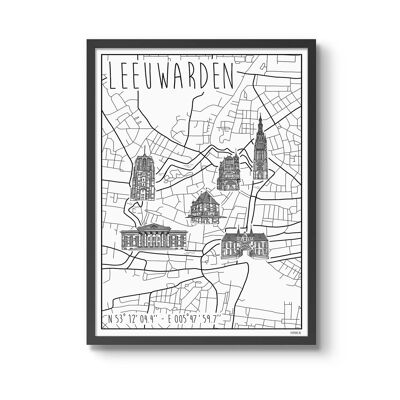 Affiche Leeuwarden50 x 70