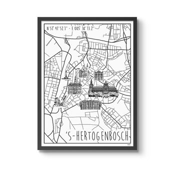 Affiche 's-Hertogenbosch30 x 40