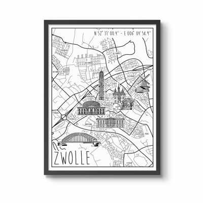 Poster Zwolle30 x 40