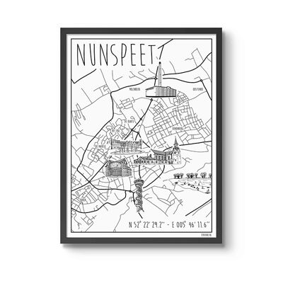 Poster Nunspeet50 x 70