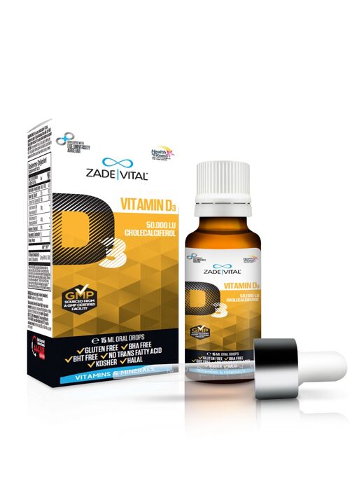 Zade Vital Vitamin D3 Oral Drop - 15mL
