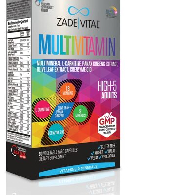 Zade Vital Multivitamin 30 Capsules