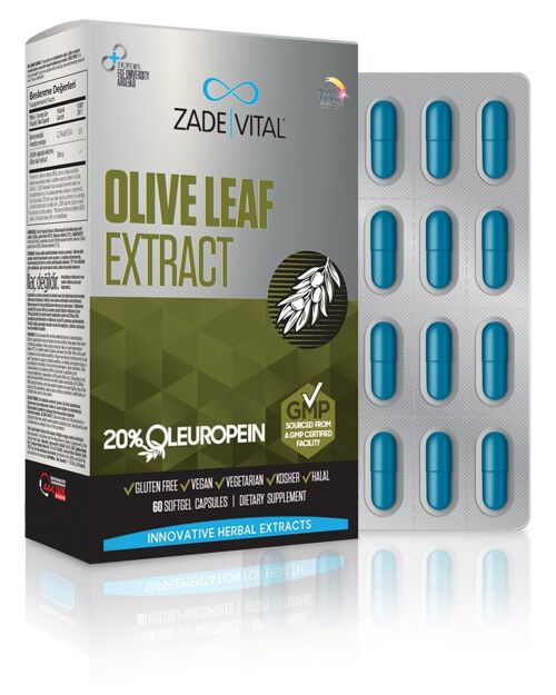 Zade Vital Olive Leaf Extract Blister 60 Capsules